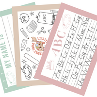 READY TO LEARN WIPEABLE PLACEMATS - SET OF 3