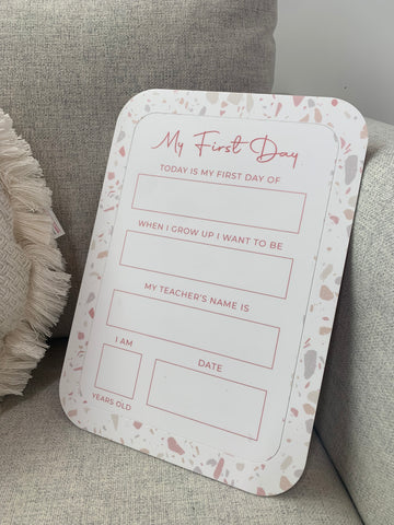 MY FIRST DAY OF PLAQUE